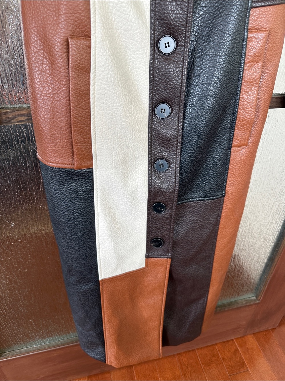 Ronny Kobo Carla Faux Leather Coat size 8 - Picture 15 of 17